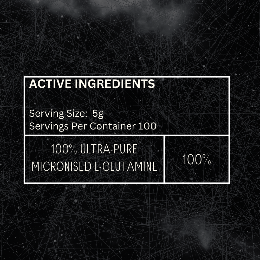 ULTRA-PURE MICRONISED L-GLUTAMINE (100 SERVINGS)