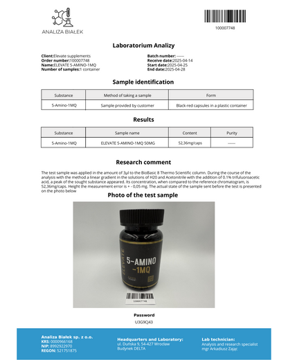ELEVATE | 5-AM-INO-1MQ (30 SERVINGS)