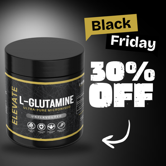 ELEVATE | ULTRA-PURE MICRONISED L-GLUTAMINE (100 SERVINGS)