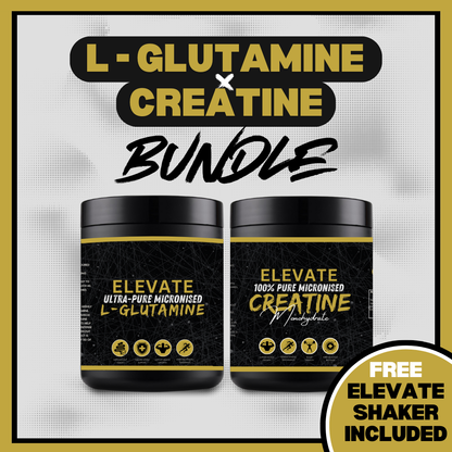 ELEVATE | L- GLUTAMINE & CREATINE BUNDLE (FREE SHAKER)