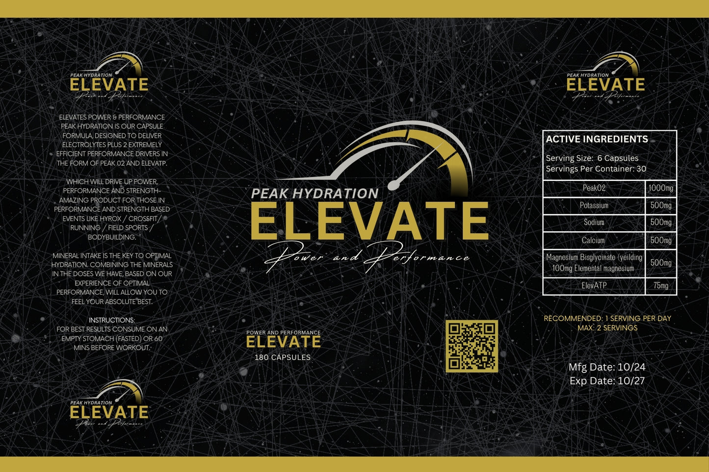 ELEVATE | PEAK HYDRATION / POWER & PERFORMANCE